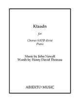 Ktaadn SATB choral sheet music cover